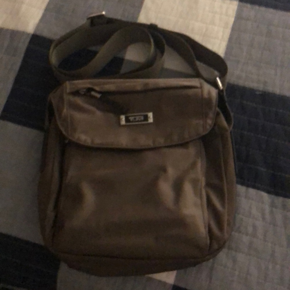 Tumi beige Crossbody bag...like new!